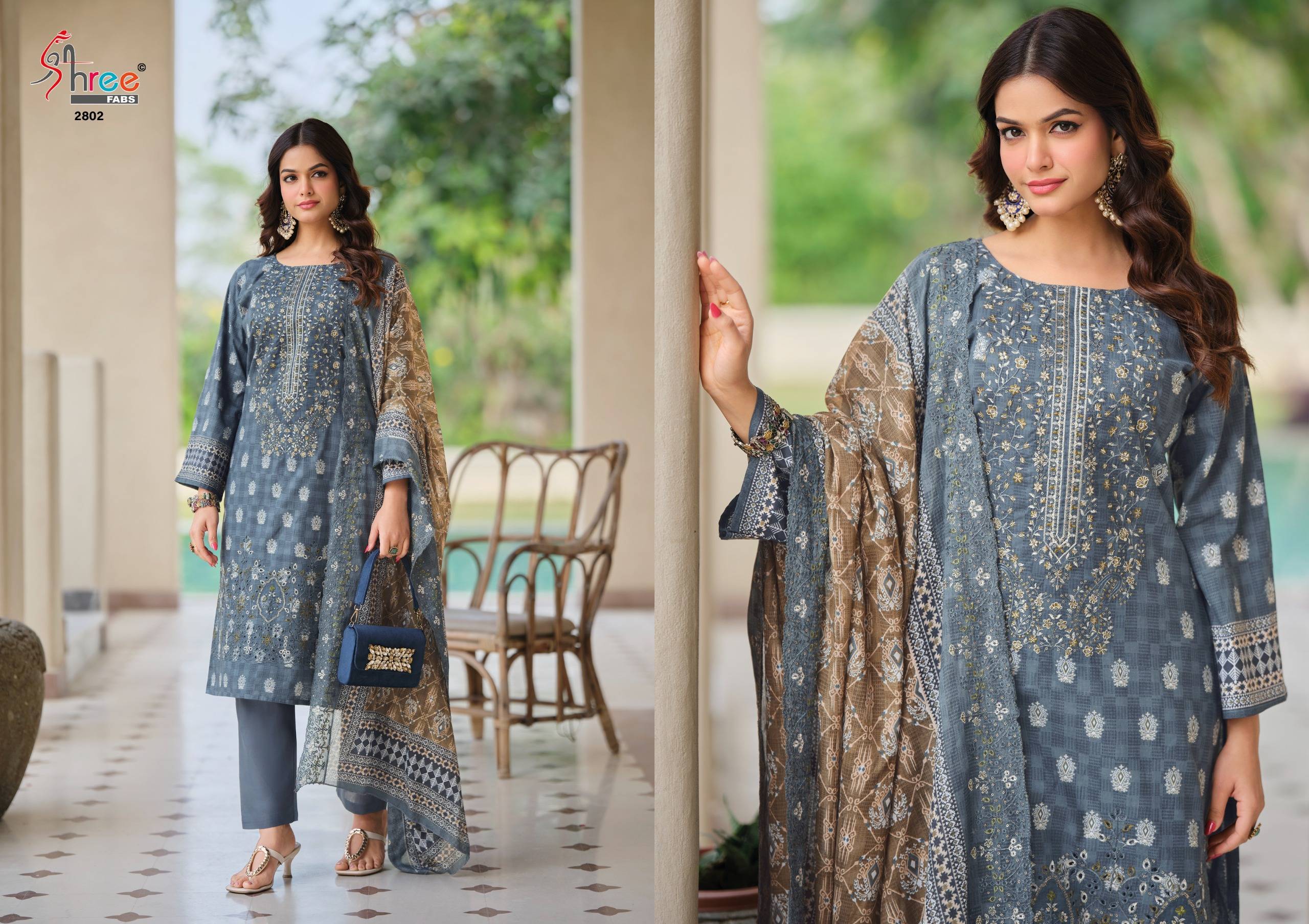BIN SAEED LAWN COLLECTION VOL-28 by Shree fabs 2801 TO 2806 SERIES Pakistani Stylish Embroidered pure lawn cotton COLLECTION At Wholesale Price